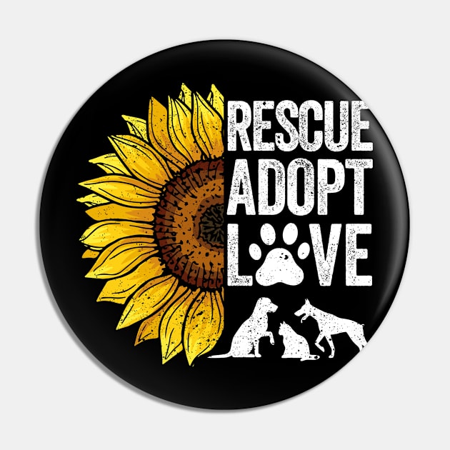 Animal Rescue Sunflower Rescue Adopt Love Pin by Alex21