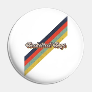 retro vintage color Backstreet Boys Pin