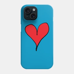 Cute Red Heart Design Phone Case