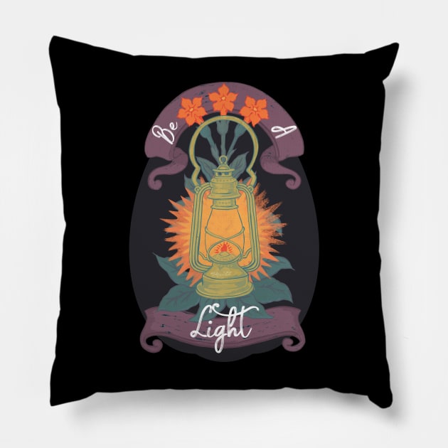 Be A Light Pillow by FabulouslyFeminist