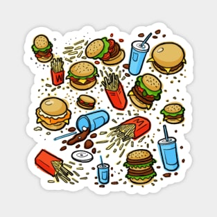 Burgers and Fries Magnet