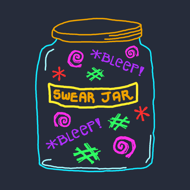 Colorful Swear Jar by RawSunArt