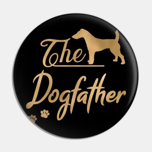 The Fox Terrier Dogfather Pin