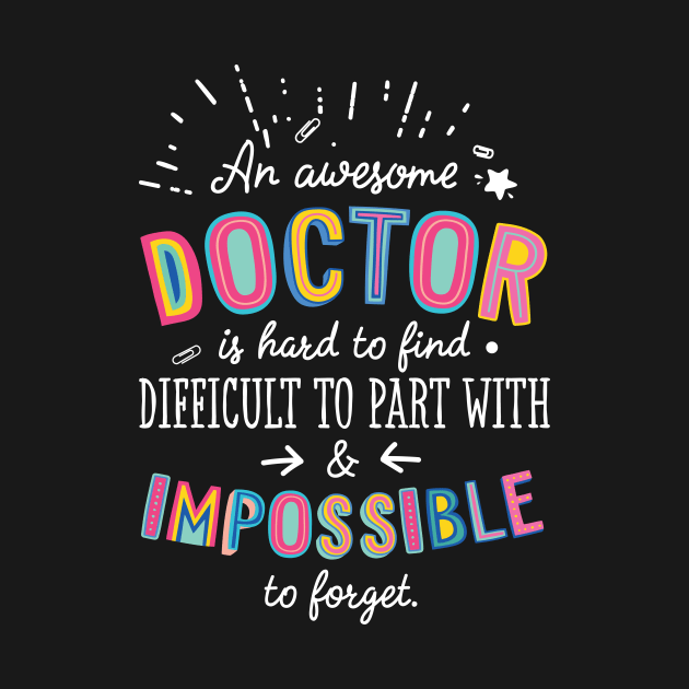 An awesome Doctor Gift Idea - Impossible to Forget Quote by BetterManufaktur