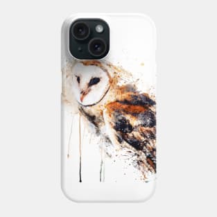 Barn Owl Watercolor Painting Phone Case