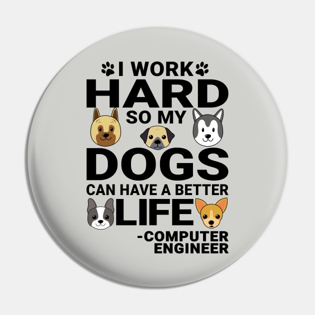 Computer Engineer Dog Love Quotes Work Hard Dogs Lover Pin by jeric020290