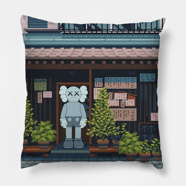 kaws house 1 Pillow by rajibdeje@gmail.com