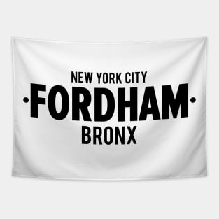 Fordham Bronx Modern Minimalistic Typography Design Tapestry