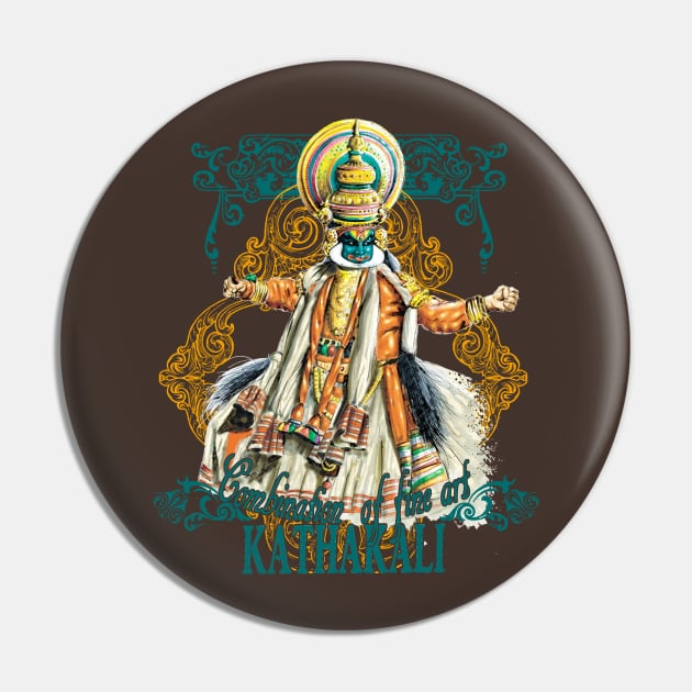 Kathakali Dance Form Pin by swarna artz