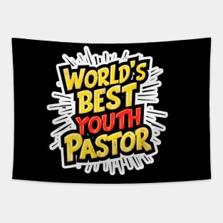 Energetic Youth Pastor Praise Shirt Tapestry