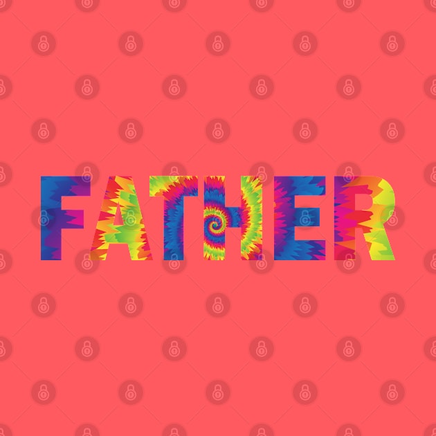 father tie dye text effect by ROADNESIA