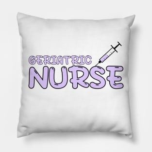 Geriatric Nurse Purple Pillow