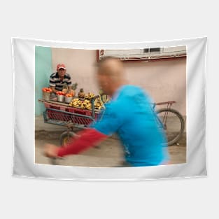 Street life in Cuba Tapestry