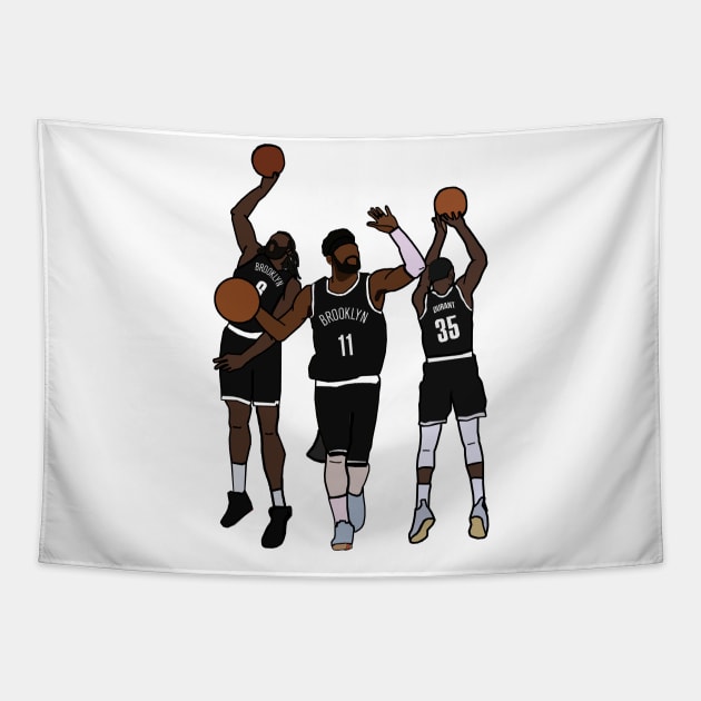 Brooklyn Nets Tapestry by xavierjfong