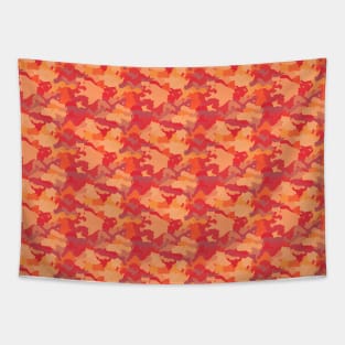 Small Bush Fire Flame Red Camo Camouflage Pattern Tapestry