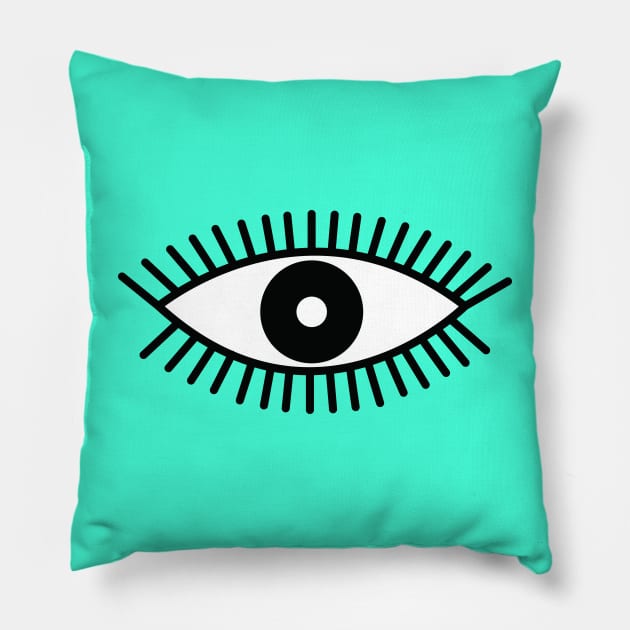 Eye wide open Pillow by Polydesign