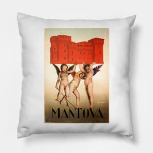 MANTOVA ITALY Mantua Baby Fairies Enchanted Vintage Italian Travel Pillow