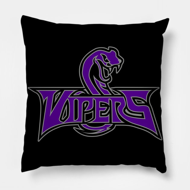 Vipers Sports Logo Pillow by DavesTees