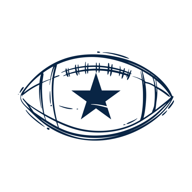 Dallas Cowboys football by Qogl