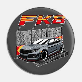 Grey civic type R FK8 Pin