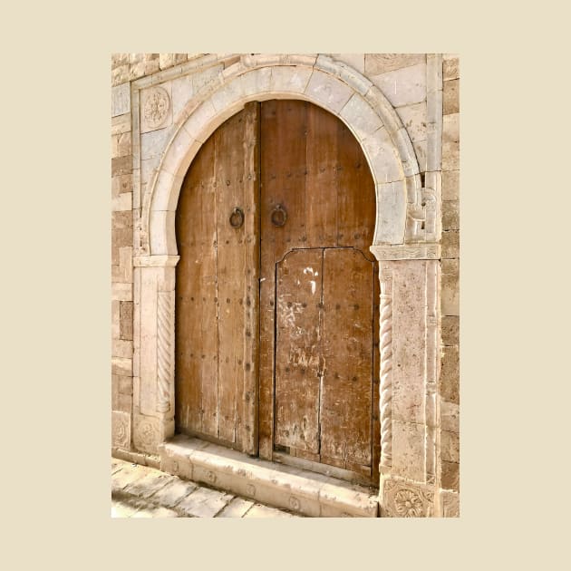 Beautiful authentic wooden door, Arabic style by Melissa Peltenburg Travel Photography