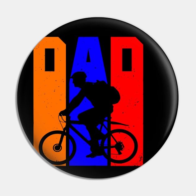 Cycling Dad Pin by VisionDesigner