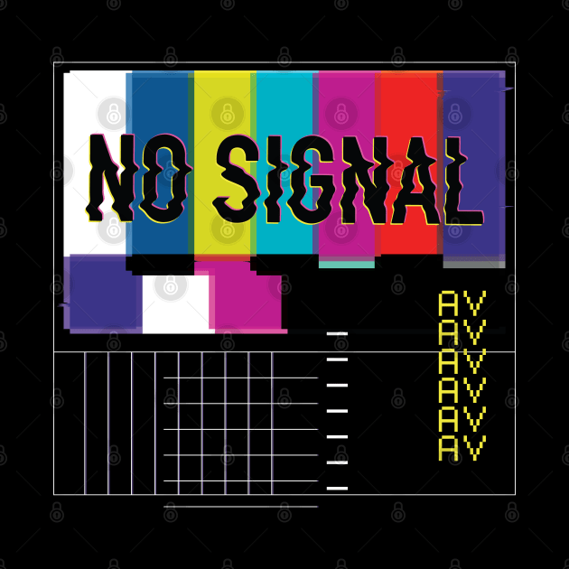 No Signal Retro TV Glitch by Noveldesigns