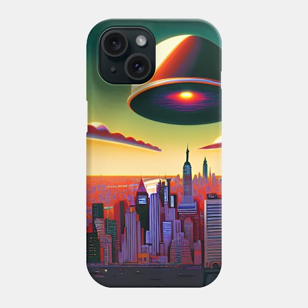 The alien menace Phone Case by Gaspar Avila