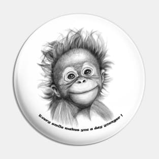 Orang-outan baby-every smile Pin