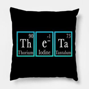 Funny Theta Crypto Periodic Table Hodl Pillow