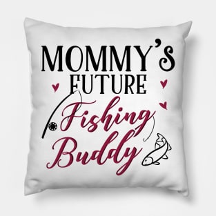 Fishing Mom and Baby Matching T-shirts Gift Pillow