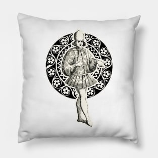 Venetian noble in sophisticated clothes Pillow