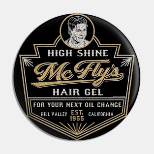 Back to the Future McFly's Hair Gel Label Worn Pin