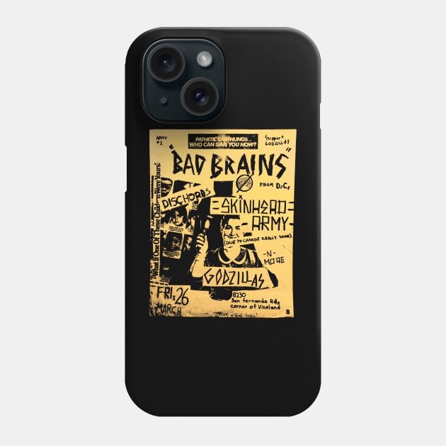 Bad Brains @ Godzillas in the SFV March 26 1982 Phone Case by EvanRude