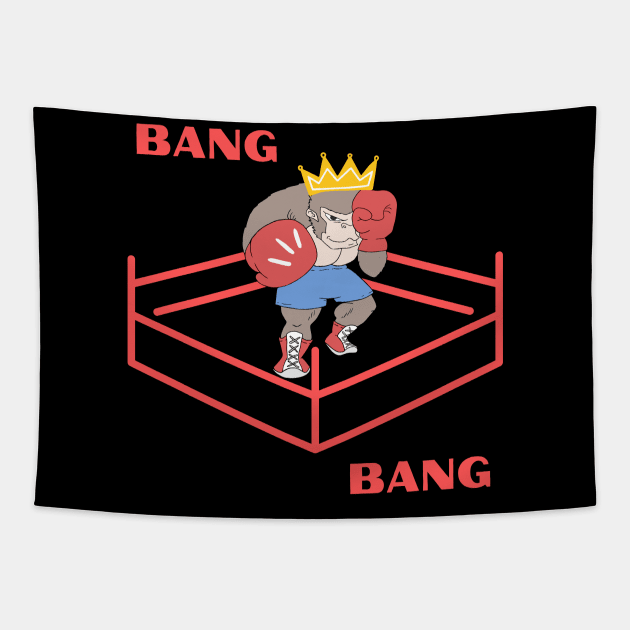 Bang Bang Angry Gorillaz Tapestry by bars_sky