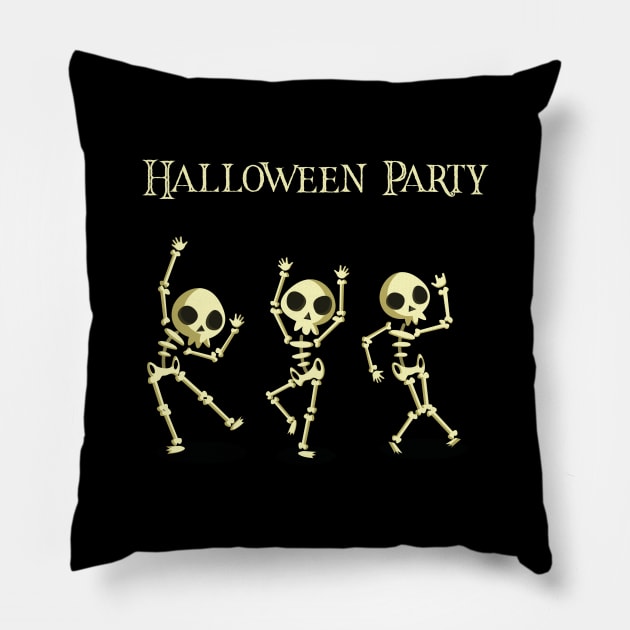 Party Halloween T-Shirt Pillow by Freedoms