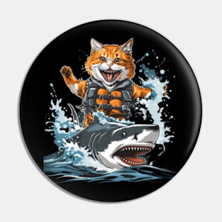 Shark Exploration Companion Cat Pin