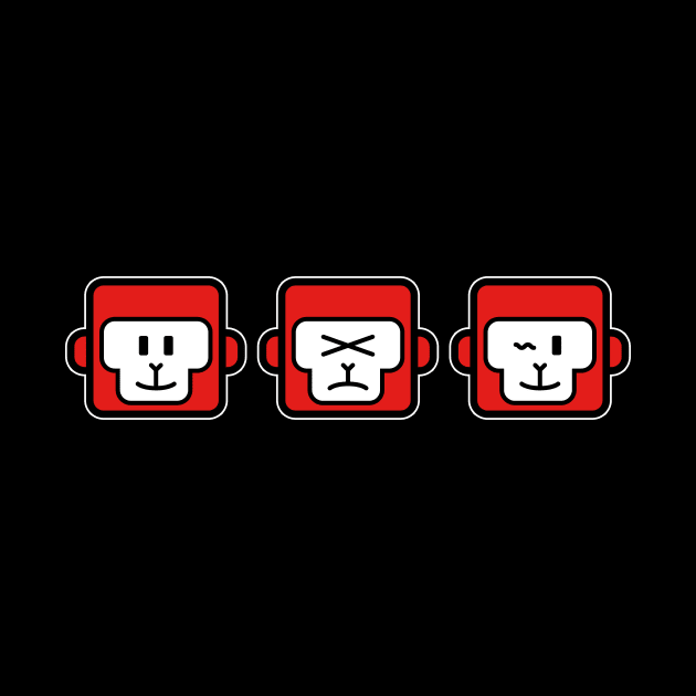 THREE MONKEYS : FACIAL EXPRESSION by crony713