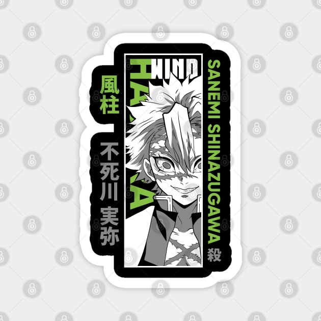 Sanemi Shinazugawa | Kimetsu no Yaiba Magnet by Otaku Vibes