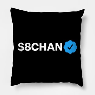 $8chan Funny Sarcastic Parody Blue Badge Verification Gift Pillow