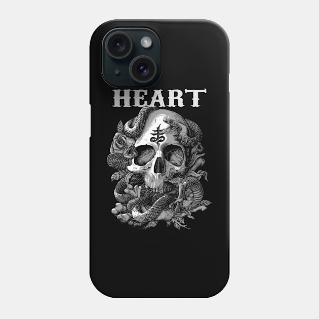 HEART BAND MERCHANDISE Phone Case by Rons Frogss