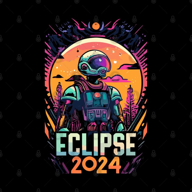 solar eclipse 2024 by vaporgraphic