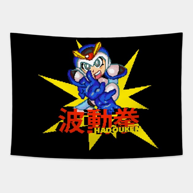 MMX Hadouken Tapestry by Brinnstar