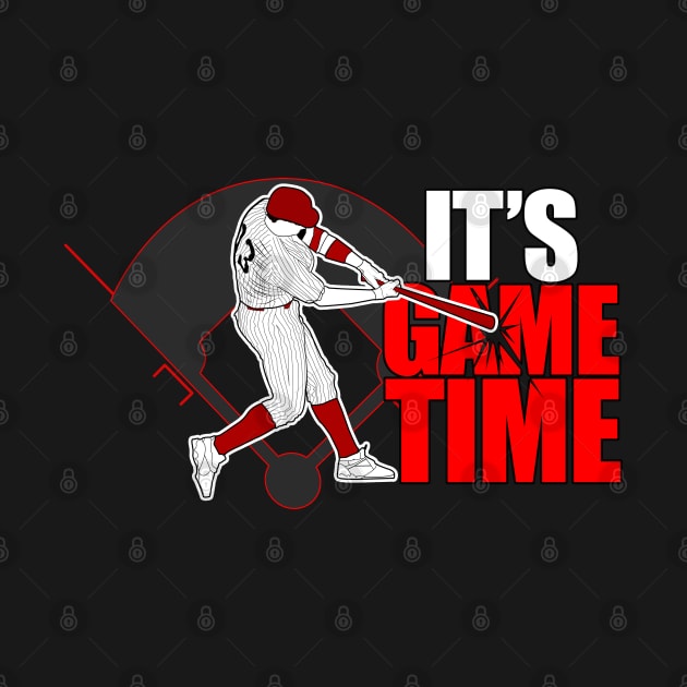 It's Game Time - Baseball (Red) by adamzworld