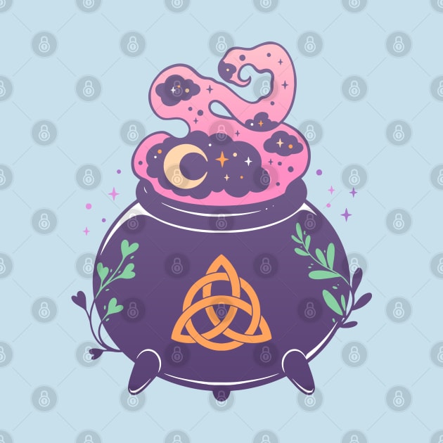 Witch's cauldron. Triquetra by OccultOmaStore