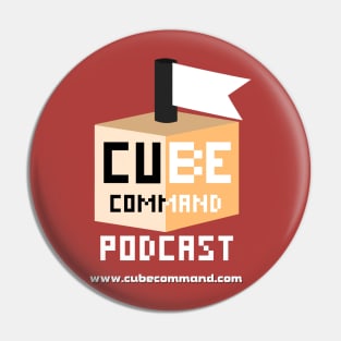 Cube Command Podcast Full Size Logo Pin