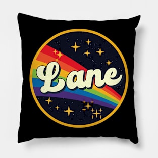 Lane // Rainbow In Space Vintage Style Pillow