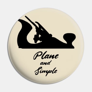 Plane and simple hand tools woodworker gift carpenter hand plane enthusiast Pin