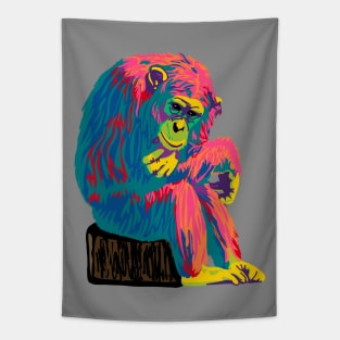 Bored Chimpanzee Tapestry