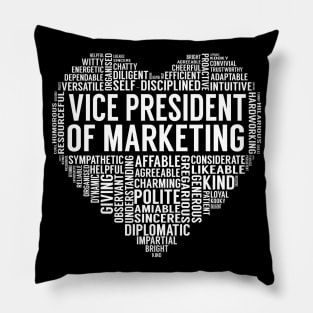 Vice President Of Marketing Heart Pillow